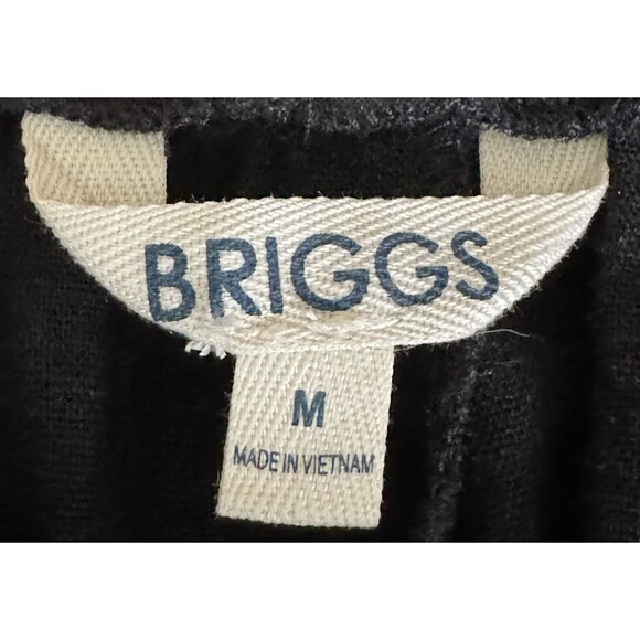 Briggs Womens Medium Black Linen Blend Shorts Casual Summer New With Tags - Picture 6 of 9